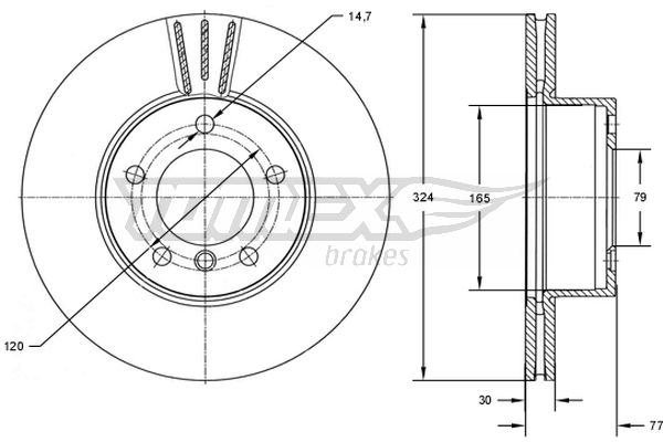 TOMEX Brakes TX 73-15...